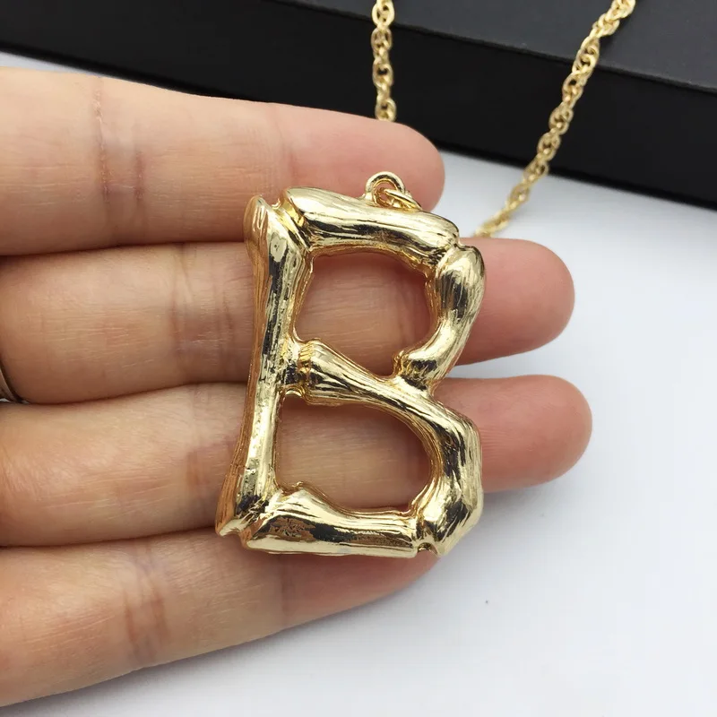 F. J4Z хит продаж мужские Подвески большие тяжелые B начальные ожерелья подвески