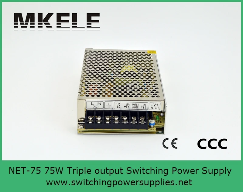 

Stable 75w Triple Output Switching Power Supply 5V 24V 12V SMPS AC to DC