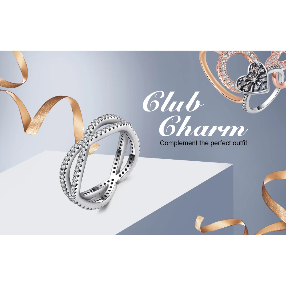 Jewelrypalace стерлингового серебра 925 Cosmic линии заявление кольцо|Кольца| |