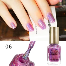 LULAA, Новое поступление, 6 мл, высокое качество, голографический лак для ногтей, супер блеск, голографический лак для ногтей