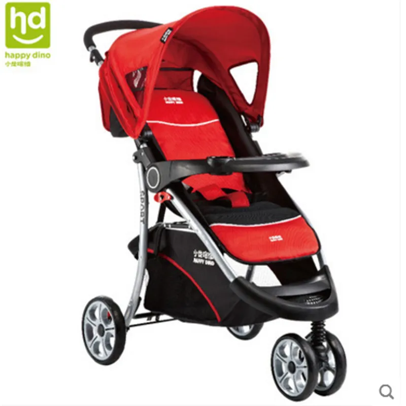 

Three Wheels Stroller baby stroller Light folding shock absorbers high landscape BB bass reclining