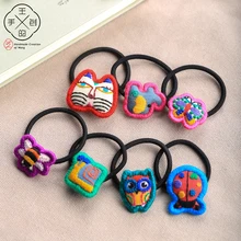 

Original Embroidery Hair Band Cartoon Animal Ethnic Style Fashion Decorative Hair Band Girls Creative Decorative Crafts