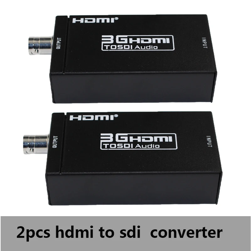 

2 PCS Mini 3G 1080P HDMI to SDI SD-SDI HD-SDI 3G-SDI HD Video Converter with Power Adapter in Retail Package Drop Shipped