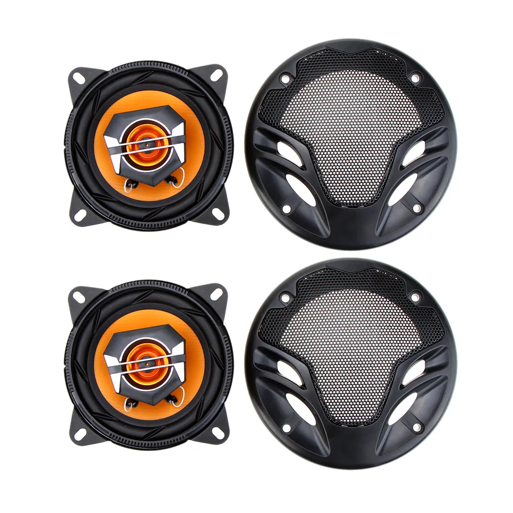 Pair of High Performance 4" Coaxial Car Loud Audio Speaker Tweeter