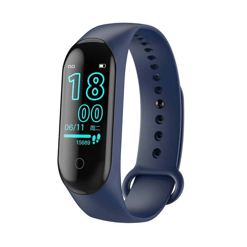 

Bakeey M4 Max IPS Color Screen Wristband IP68 Waterproof Blood Pressure Oxygen Monitor Long Standby Fitness Smart Band Wristband