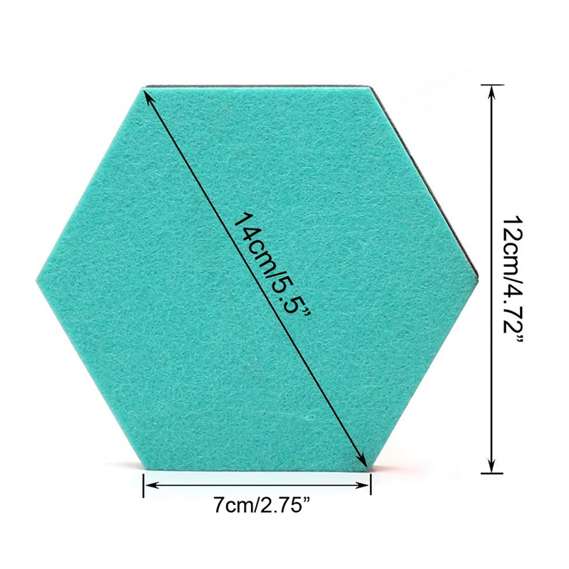 Набор из 6 шестигранных войлочных штифтов самоклеющаяся доска объявлений памятная фотография пробковые доски красочные пены декоративные настенные плитки с 6 толкатель