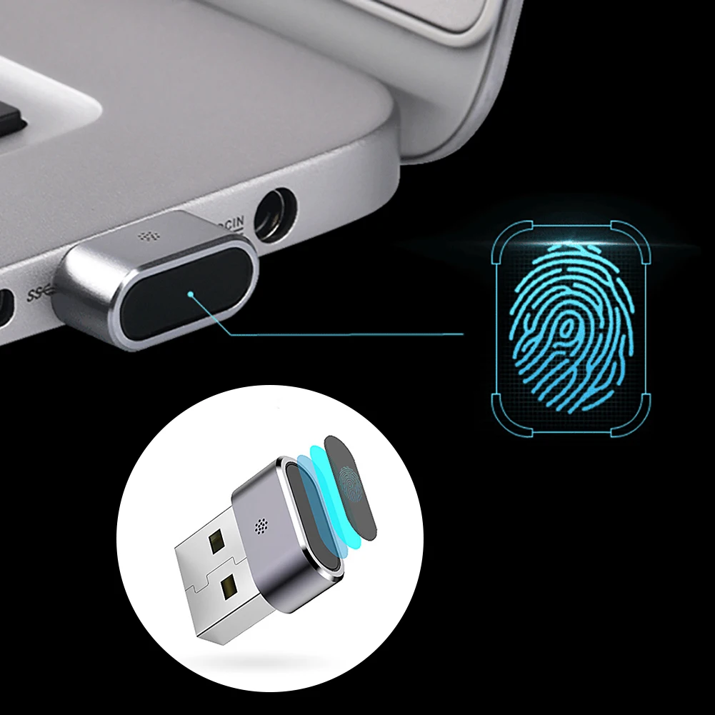  Metal USB Fingerprint Reader File Encryption PC Laptop Computer Login Lock Wholesale