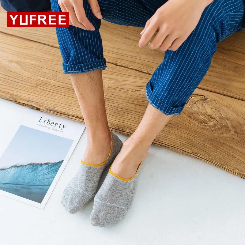 2018 New Men's Invisible Socks Spring Summer High Quality Casual Cotton