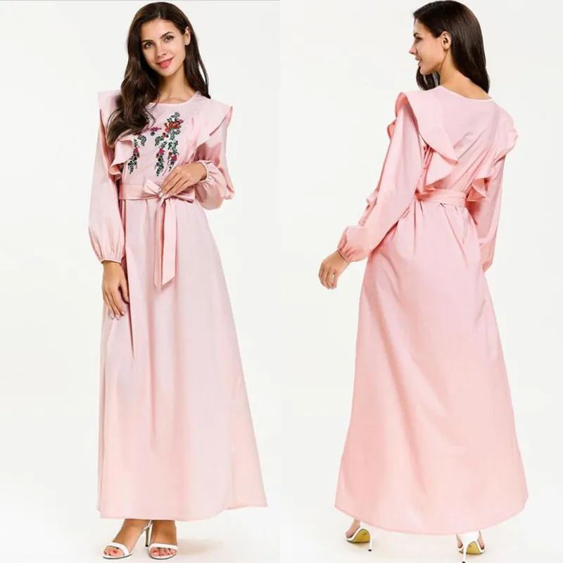 

Vestido Robe Femme Musulmane Longue 2019 Abaya Caftan Dubai Arabe Islamic Kaftan Dress Women Elbise Sukienki Ramadan Eid Dresses