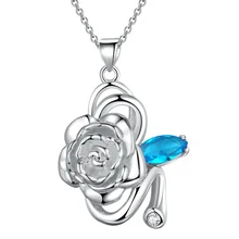 С посеребрением ювелирные изделия ожерелье кулон WN1855