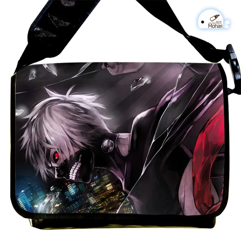 New Tokyo Ghoul Kaneki Ken Messenger Bag Anime School Bags for Teenagers Children Boys Grils 3D