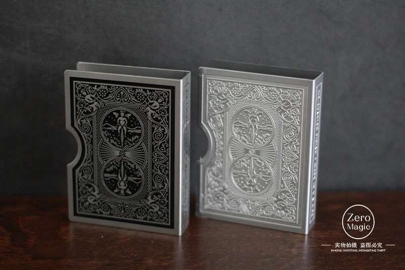 Stainless steel Playing Card Clips holder Metal Card Clip Tiger Bicycle