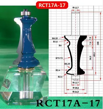 

Industry Quality Carbide Wood Working Line Shape Molding Router Cutter Bits V Groove ( RCT17A-17