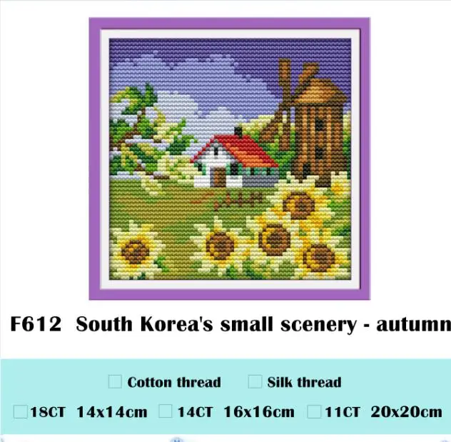 ZZ1585 DIY Homefun Cross Stitch Kit Packages Counted Cross-Stitching Kits  New Pattern NOT PRINTED Cross stich Painting Set - AliExpress