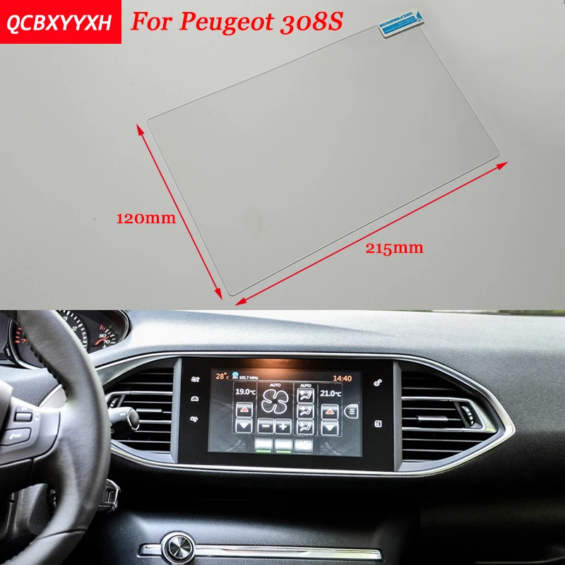 

Car Sticker 9.7 Inch GPS Navigation Screen Steel Protective Film For Peugeot 308S Control of LCD Screen Car Styling