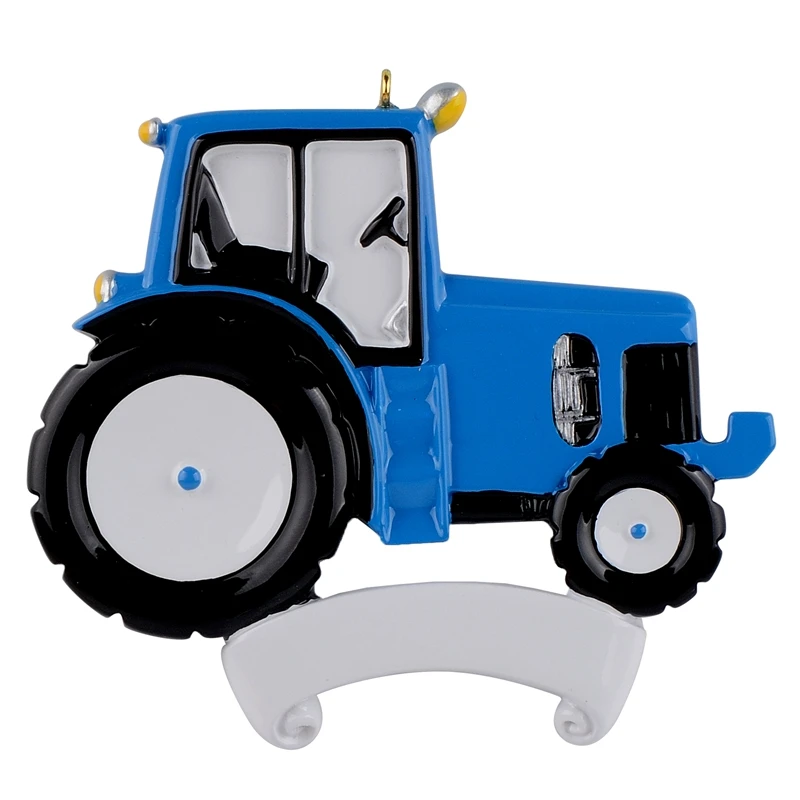 Maxora трактор Синий персонализированные рождественские украшения как ремесло орнамент для сувенира, подарки или для украшения дома