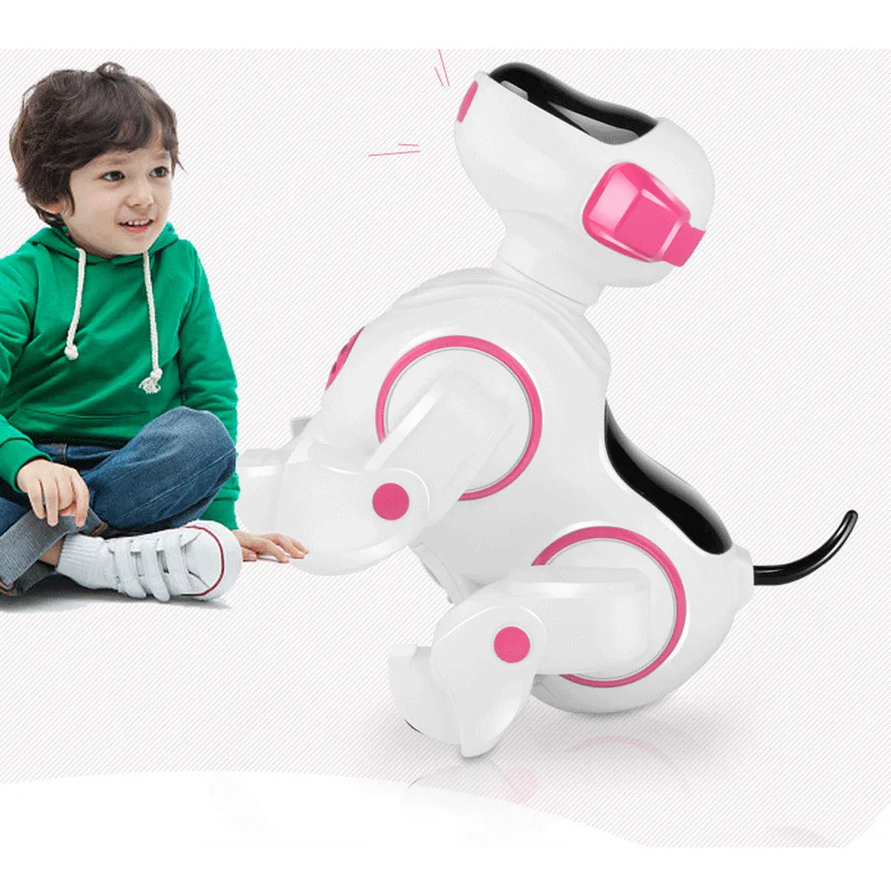 Собака Робот Умная Электронная игрушка питомец робот собака дети ходьба щенок игрушки интерактивные игрушки милые удивительные очарования D301212