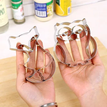 

Small cake mold owl abrasive cartoon cookie mold household pastry baking baking tool baking