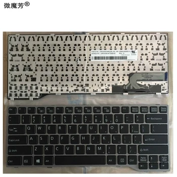 

new English Laptop keyboard FOR Fujitsu Lifebook E733 E734 E743 E744 E544 E736 sliver frame