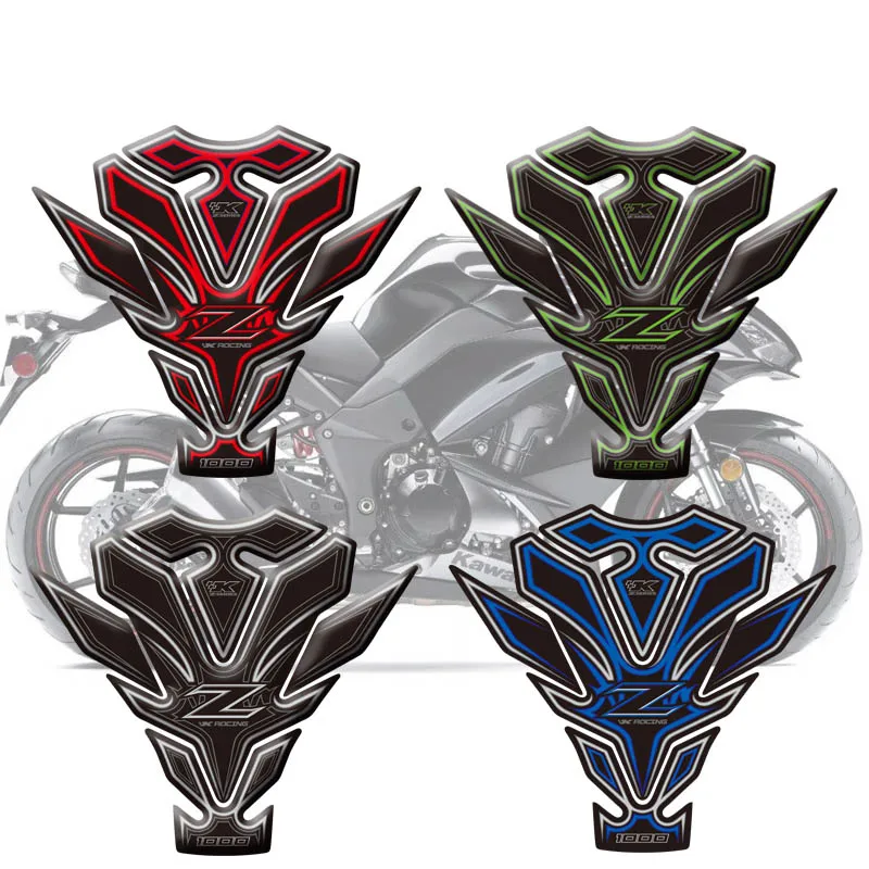 

Motorcycle 3D Fuel Tank Pad Protective Stickers Decals For Kawasaki Z1000SX 2017 2018 Fishbone Protective Decals