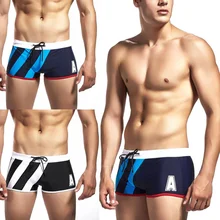 Мужские пляжные шорты с буквенным принтом, плавки с низкой талией для лета bbbb55