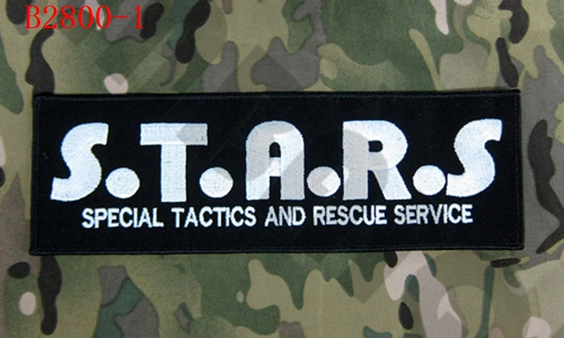 Вышивка заплатка "зонтик" Корпорация енот Полицейский отдел Р. П. Д. S.T.A.R.S. Задняя часть корпуса B2800