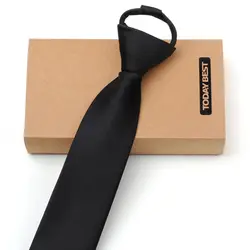 Новинка 2017 года поступления 6 см тонкий Галстуки для Для мужчин модные простые молния галстук Твердые Полосатый Для мужчин галстук Gravata