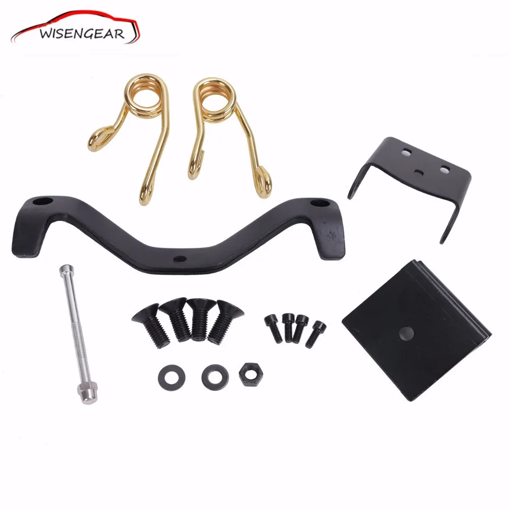 Gold Solo Seat Brackets Spring Saddle Mount Kit For Harley 2004 2014