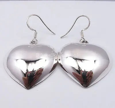 Chanti Международный Серебряный коллекционный сердце традиционные женские серьги 4,2 см индия