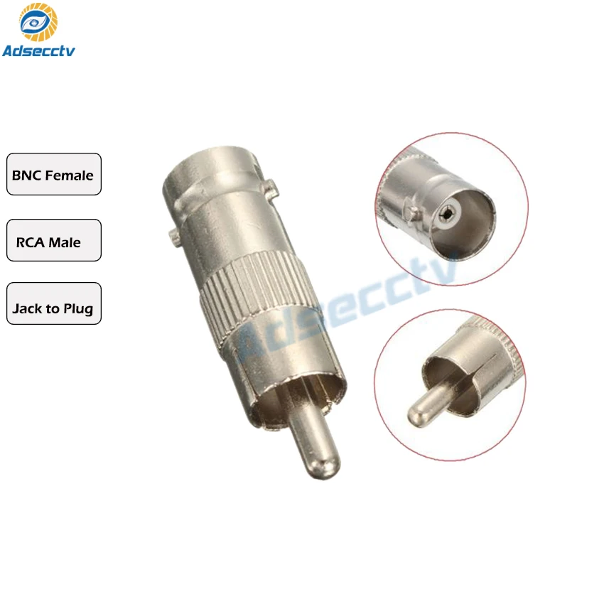 Высокая производительность BNC разъем Джек RCA штекер Адаптер BNC/F-RCA/M 50 шт./лот