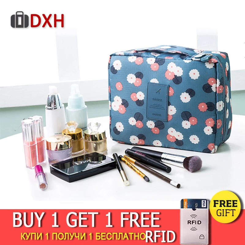 2019 Makeup bag Zipper Man Women nylon Cosmetic bag beauty Case Make Up