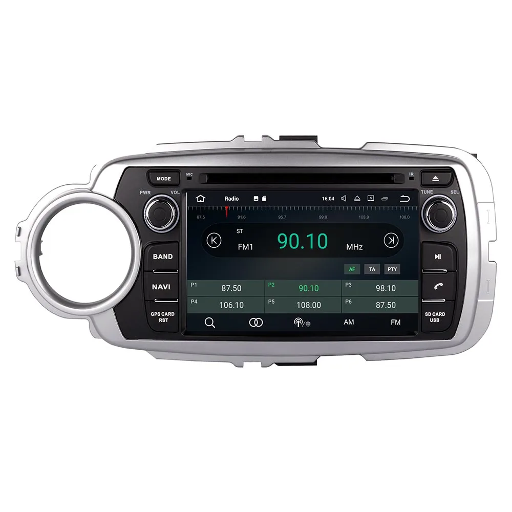 Clearance Android 9.0 Car Radio GPS Navigation Multimedia Player For Toyota Yaris 2012-2019 Auto Stereo Audio DVD WIFI Bluetooth Headunit 0