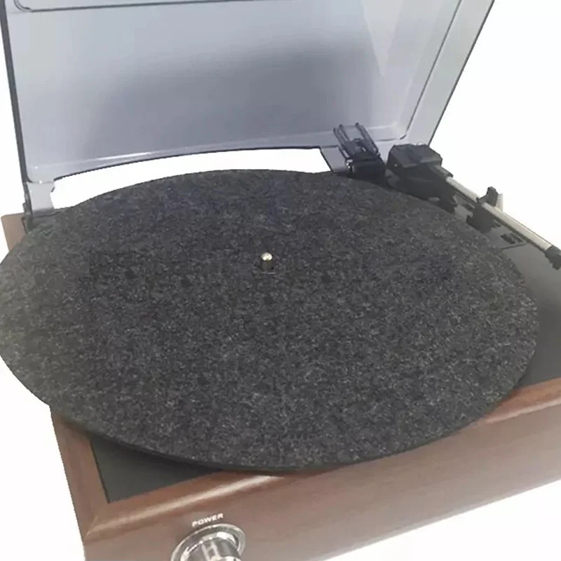 LEORY 3 мм Войлок Turntable блюдо коврик Audiophile шерсть Запись коврик анти-статический для LP Виниловый проигрыватель