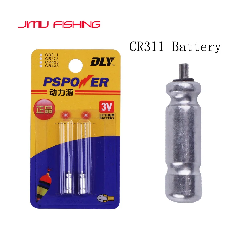 

Professional Lithium Fishing Floats Battery Night Luminous Fishing Buoy CR311 Battery 50 Hours Continuous Using Fishing Tackle