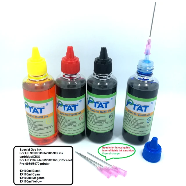 Best Offers YOTAT 400ml Dye ink refill kit for HP 902 903 904 905 906 907 908 909 ink cartridge CISS for HP OfficeJet 6950 6956 6960 6970 Best Offers YOTAT 400ml Dye ink refill kit for HP 902 903 904 905 906 907 908 909 ink cartridge CISS for HP OfficeJet 6950 6956 6960 6970