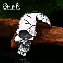 BEIER Новое поступление нержавеющая сталь для мужчин Тыква череп панк ожерелье с подвеской Хэллоуин цепь мода подарок ювелирные изделия BP8-434