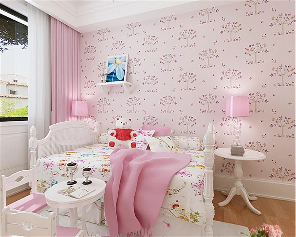 Beibehang Non Woven Fashion Kepribadian Wallpaper Kartun Pohon Kecil Anak Anak 3d Wallpaper Kamar Tidur Anak Anak Kamar Tidur Kertas Peint Papier Peint 3d Wallpaperfashion Wallpaper Aliexpress