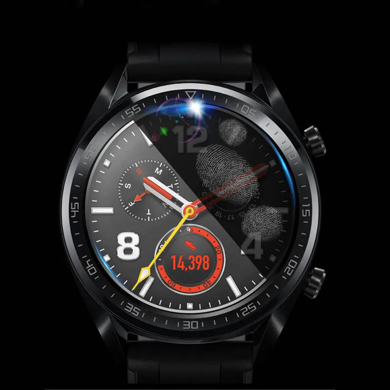 

3/5Pcs 9H Hardness Anti-Scratch Screen Protector Tempered Glass Film for Huawei Watch GT QJY99