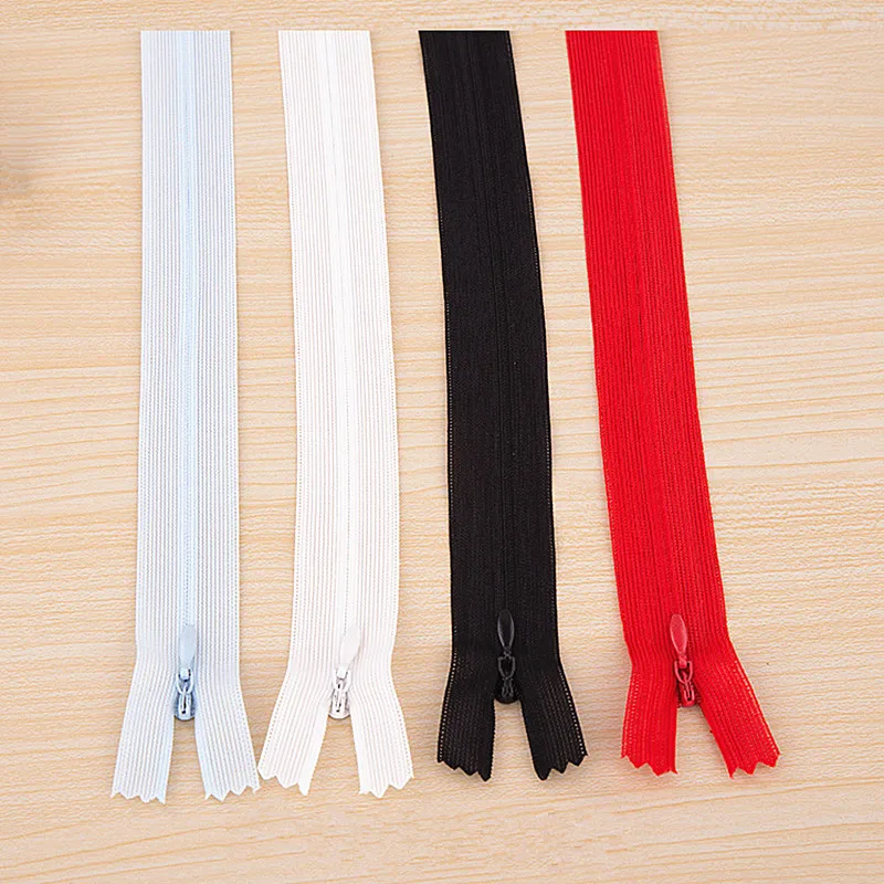 20pcs/lot 10'' 3 Nylon Invisible Zippers Coil Zipper for Sewing