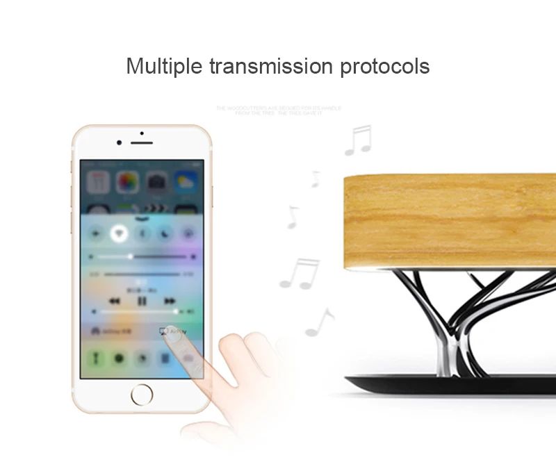 Светильник с деревом, WiFi, умный настольный декоративный светильник, музыкальный светильник, Bluetooth, динамик, кровать, голова, атмосферный светильник, динамик, телефон, Беспроводная зарядка
