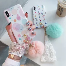 

New Fashion case for iphone xs max Watercolor Lace Unique case imd for iphone XR 7p 6sp Popular soft shell phone case