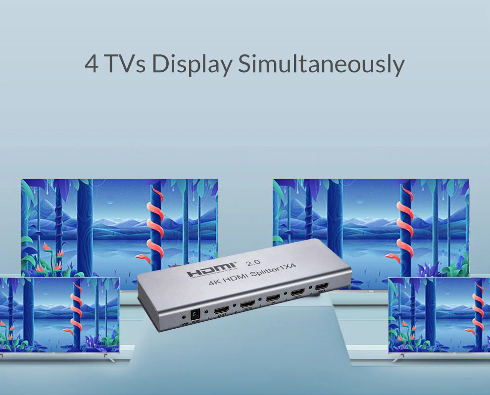 4K60Hz HDMI splitter 1x4 -9