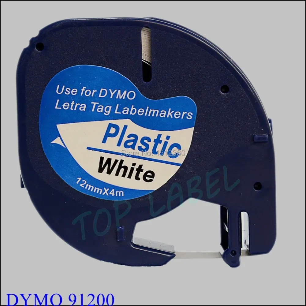 DYMO 91201 dymo LetraTAG 91201 white plastic label DYMO LT91201 label 12MM*4M BLACK ON WHITE DYMO 91201 dymo LetraTAG 91201 white plastic label DYMO LT91201 label 12MM*4M BLACK ON WHITE