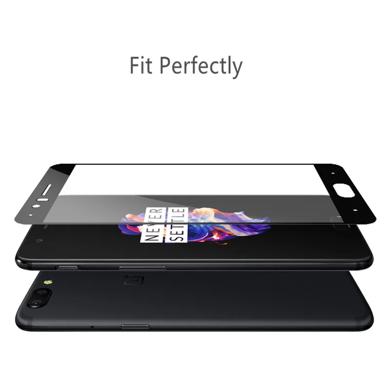 2 предмета полный охват 5 закаленное Стекло чехол для OnePlus 5 Экран протектор для One Plus5 A5000 5,5 дюйма Glas Защитная пленка для телефона