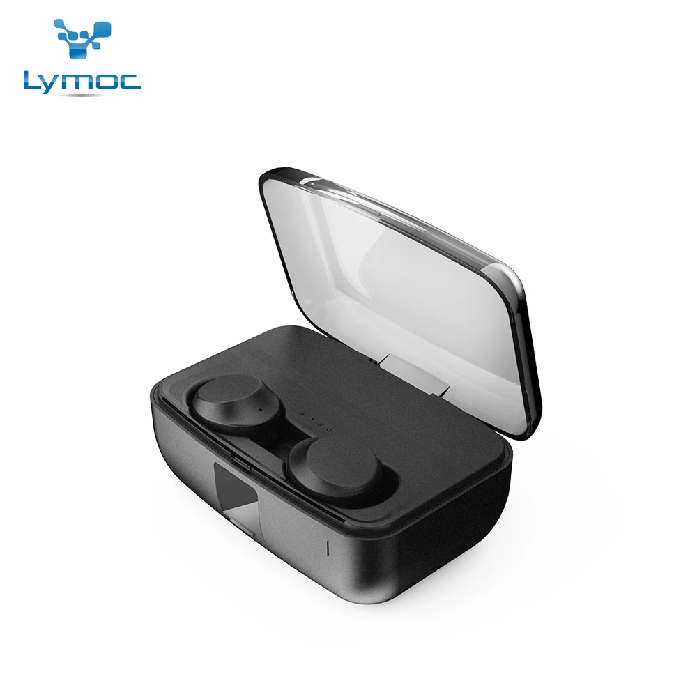 

LYMOC TWS 5.0 Wireless Bluetooth Earphone Touch Control IPX8 Waterproof Auto Turn on Fast Pairing Earbuds Power Bank for Phone