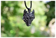 1pcs Norse Vikings Pendant Necklace Norse Wolf Head Necklace Original Animal Jewelry Wolf Head hange