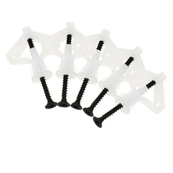 

10pcs Plastic Airplane Expansion Pipe Curtain Gypsum Board Hollow Wall Expansion Screw 3.5*50+Anchor 8*50 Plugs Up Aging