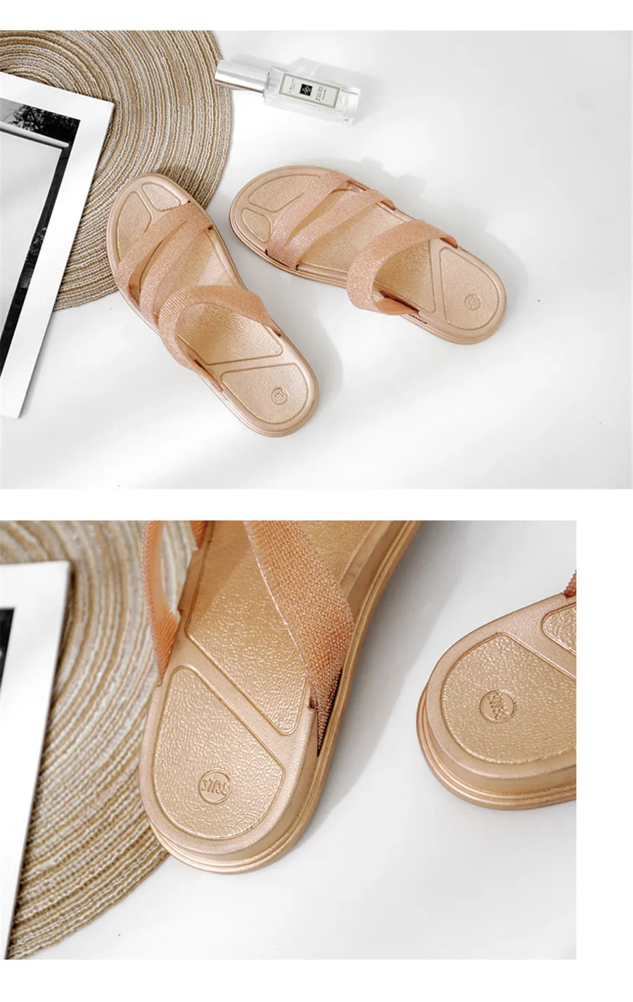 Женские сандалии-гладиаторы, летняя обувь, женские дышащие сандалии на плоской подошве, серебристая обувь, sandalias de verano para mujer PINSV