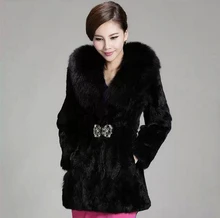 European Style Winter New Fashion Women Fur Coat Sweet Elegant Slim Fur Coat Women Big yards Slim Warm Imitation Fur Coat G1989