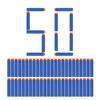 50pcs 8colors Soft Bullet Head Foam Bullets for Nerf N-strike Elite Series 7.2cm*1.3cm 1